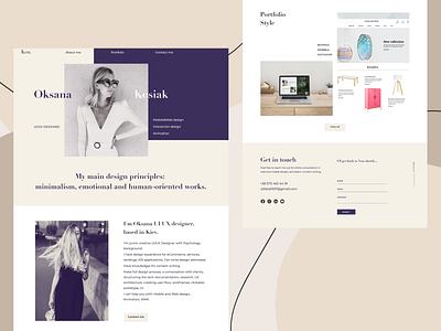 Portfolio landing page homepage design landingpage minimalism portfolio typography ui ux uiuxdesigner webdesign webdesigner