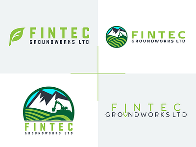 Fintec Logo Concepts branding construction design groundworks logo logomark vector