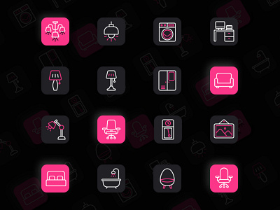 Icon set - Furniture