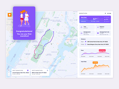 Marathon app branding design icon illustration screen ui ux vector web