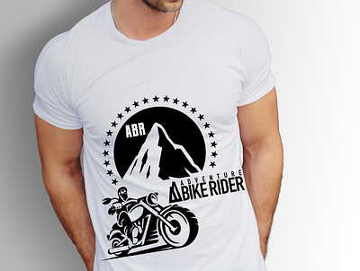 Adventure bike rider t shirt