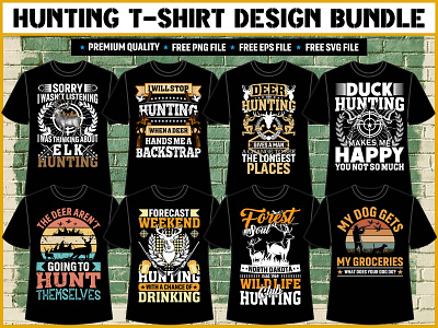 HUNTING T-SHIRT DESIGN BUNDLE 2