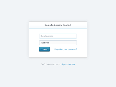 Login Screen clean fields form interface login sign in ui web design