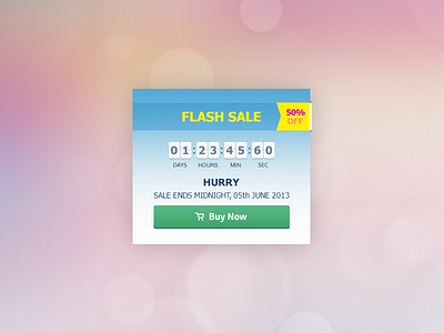 Flash Sale countdown deal ecommerce flash sale shopping timer web design