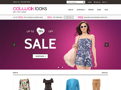 Fashion Store ecommerce fashion prestashop products retail shopping ui web design