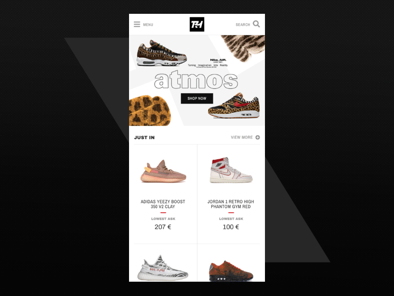 The Rarehouse - Bidding bidding ecommerce fashion hypebeast interface design marketplace motion nike principle prototype shoes shopping sneakerheads sneakers user experience user interface