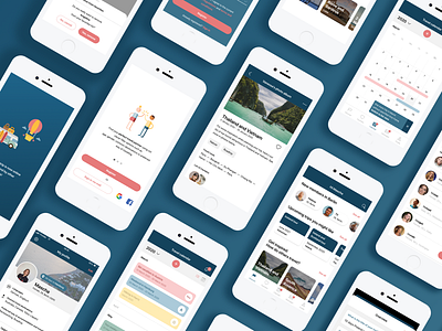 Companion travel app app calendar companion date feed form field interaction design interface ios iphone mobile mobileapp travel ui ux