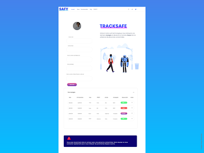 Tracksafe design illustration ui ux web website