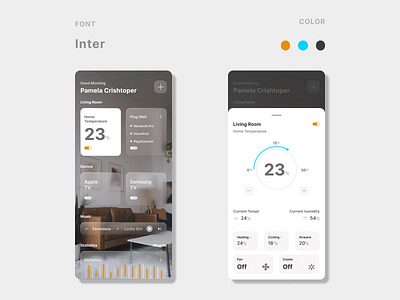 smart home app app branding design ui ux