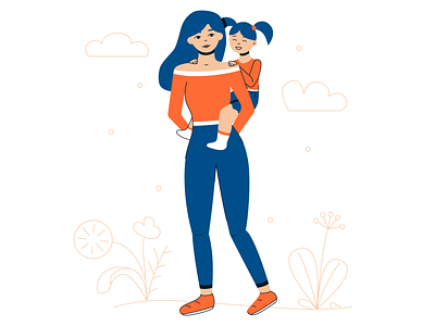 Сhildhood 🎈 adobe illustrator character child childhood design girl illustration memories vector