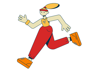 runner adobe illustrator character girl illustration jogging race run runner running sport vector web