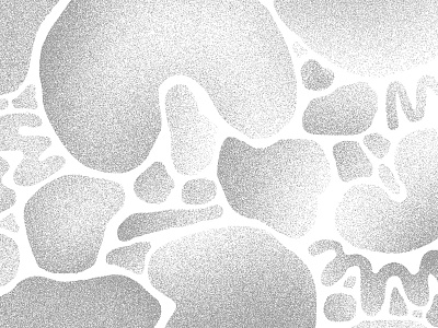 Touchy Feely abstract blob drawing gray illustration pattern texture white