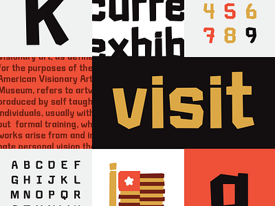 WIP Type Specimen black brown flag letters maryland numbers red specimen type type design typography