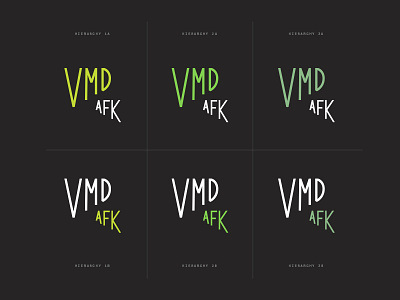 Vox Media Design AFK Branding Sketches green lockup logo sketch typography vox media wordmark
