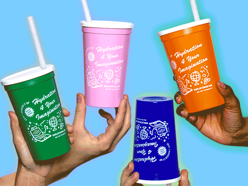 Hydration 4 Your Imagination cup gif hydrate illustration internet stayhydrated stayinspired