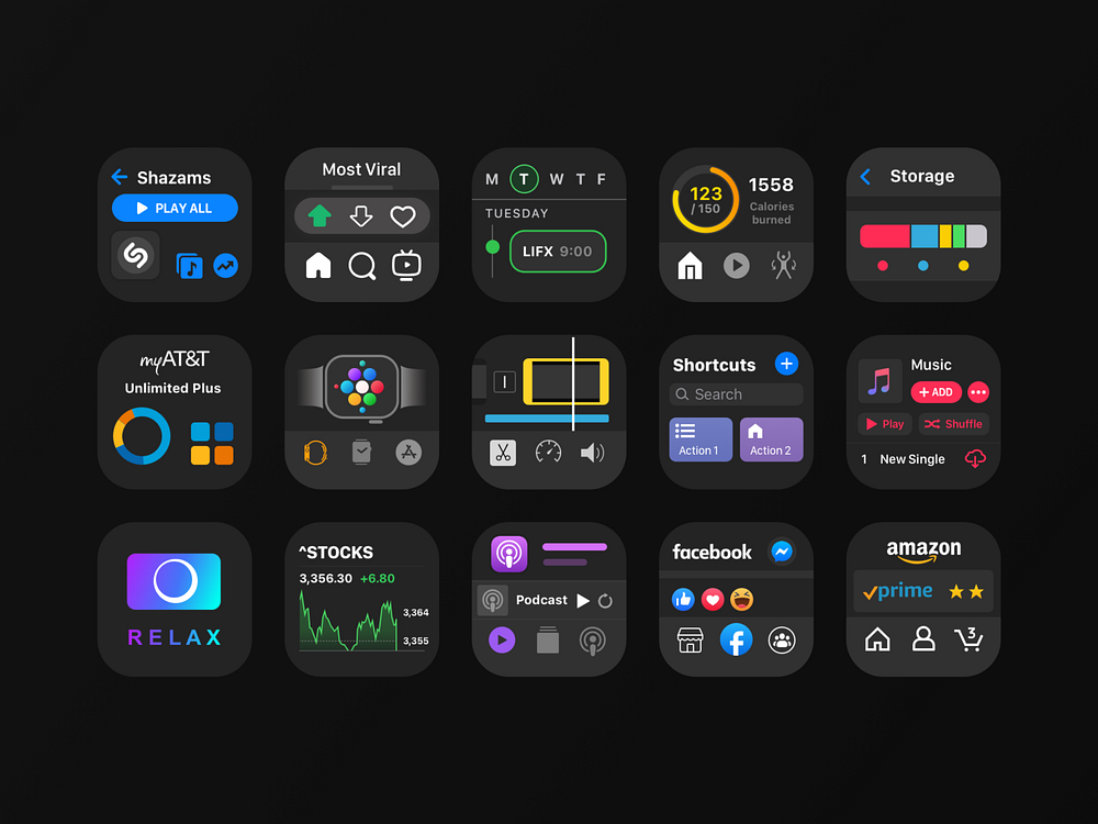 Peek Dark Icon Pack for iOS by XT on Dribbble