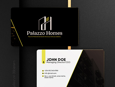 Real Estate Branding for Palazzo Homes app branding business card design design graphic design icon illustration logo logo design real estate real estate business card real estate logos typography ui ux vector