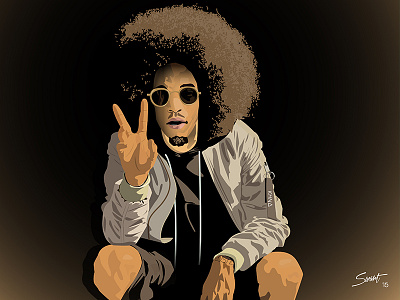 Digitzz afro art fanart illustrator peace vector vectorart