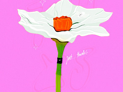 Flower thanks flower flowers illustration nature rose