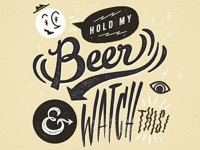 It Begins! beer graphic design illustration letsgetthispartystarted lettering typography