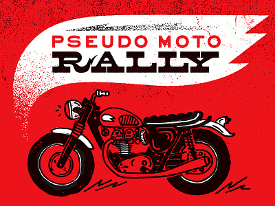 Pseudo Rally 3 cafe racer design illustration motorcycle nashville triumph