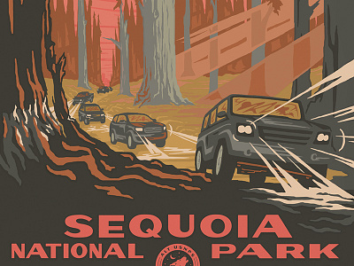 Alt National Parks Posters: Sequoia