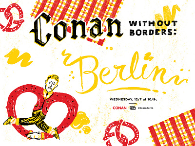 Conan Berlin conan design illustration lettering obrien typography