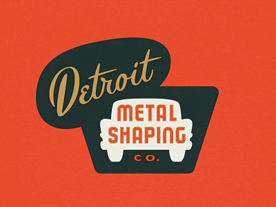 Detroit Auto Body Logo auto automobile classic custom design detroit lettering logo retro typography vintage
