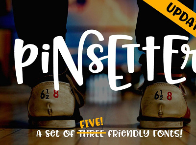 Pinsetter: a crafty font family!