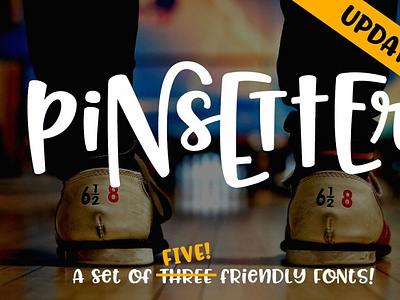 Pinsetter: a crafty font family!