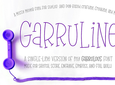 GarruLine: single-line sketch font!