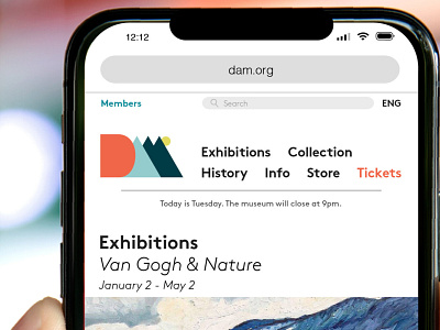 DAM Website Concept (Detail)