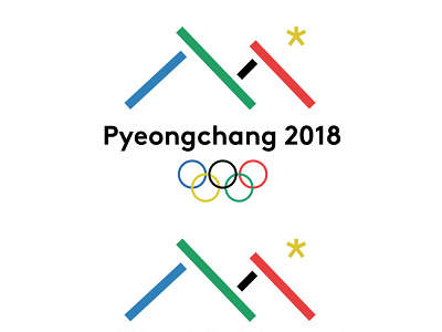 Pyeongchang Winter Olympic 2018 Logo design flat flat design flatdesign graphic graphic design graphicdesign graphics korea logo olympics pyeongchang ui ux winter winterolympics