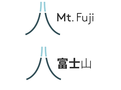 Mt. Fuji Logo Concepts design flat flat design flatdesign graphic graphic design graphicdesign graphics japan logo mountain mtfuji ui ux