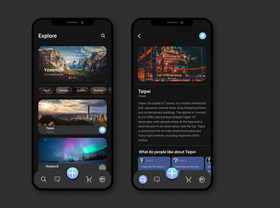 UI Challenge 001 | Traveler app app design icon ui ux