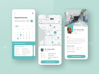 Mobile health app | Make an appointment