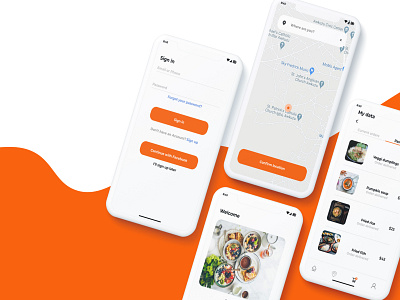 food App app design ui ux