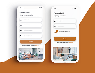 furniture app More screens design ui