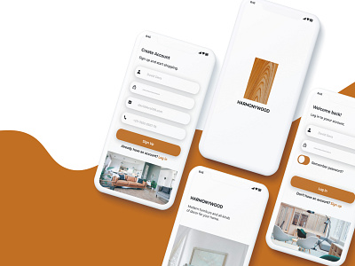 furniture app design ui