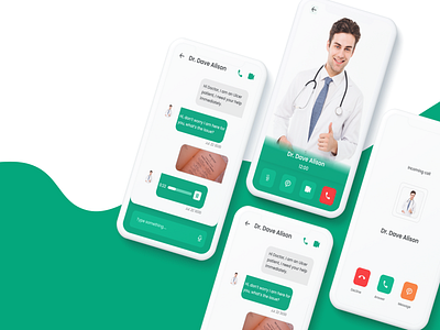 Talk to a Doctor. app design illustration minimal mobile mobile app typography ui ux