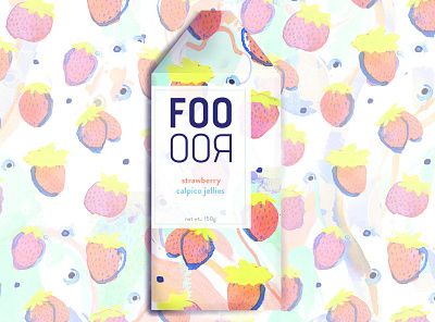 FOOROO Candy Packaging branding design flat food illustration logo minimal pattern