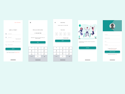 Mobile Verfication account design login mobile otp register signup sketch ui uidesign ux verification verify