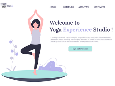 Yoga Experience - web ui concept
