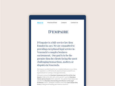 D'empaire website typographic typographic web web web design web page whitespace