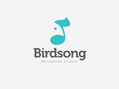 Birdsong Recording Studio brand identity logo music