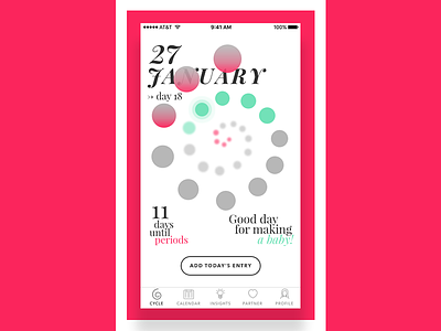 Women's Calendar app calendar crazy cycle menstruation minimal periods spiral women