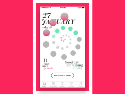 Women's Calendar app