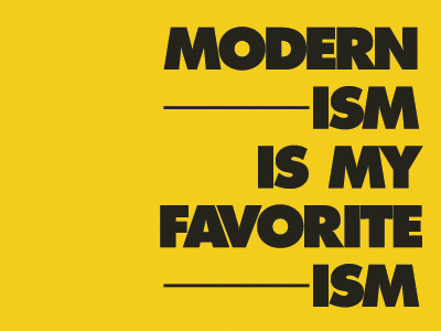 Modernism futura modernism poster typography