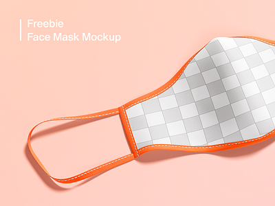 Freebie Face Mask Mockup apparel branding covid 19 design face mask freebie mockup psd
