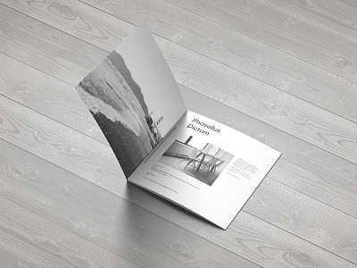 Square Trifold Brochure Mock-up